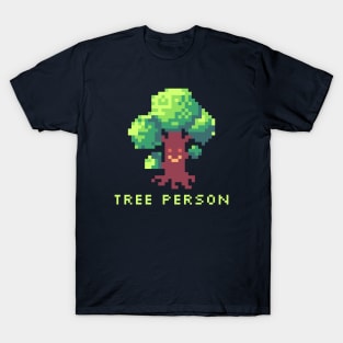 Tree Person Pixel Art T-Shirt